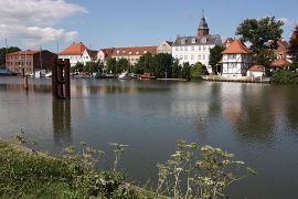 Hafen von Glückstadt an der Unterelbe